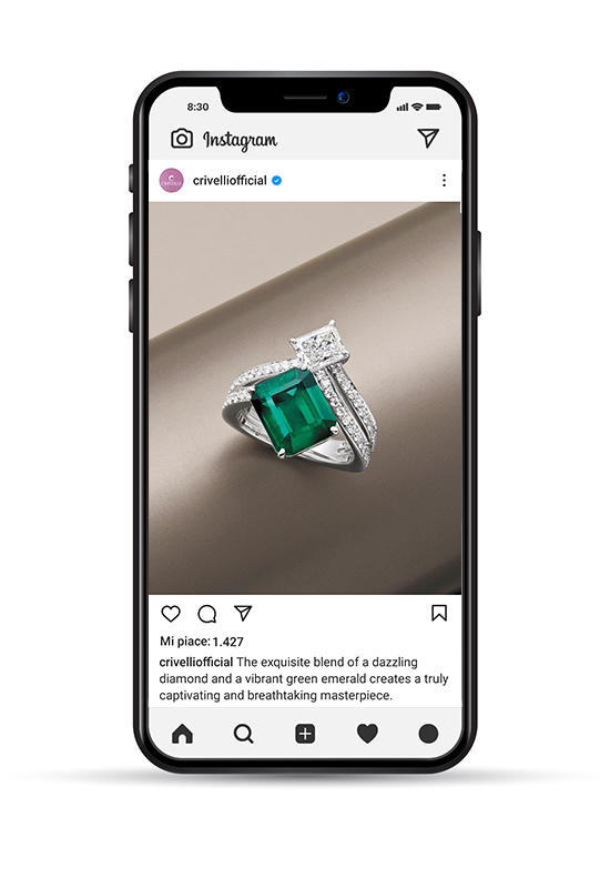 Fotografo gioielli per instagram