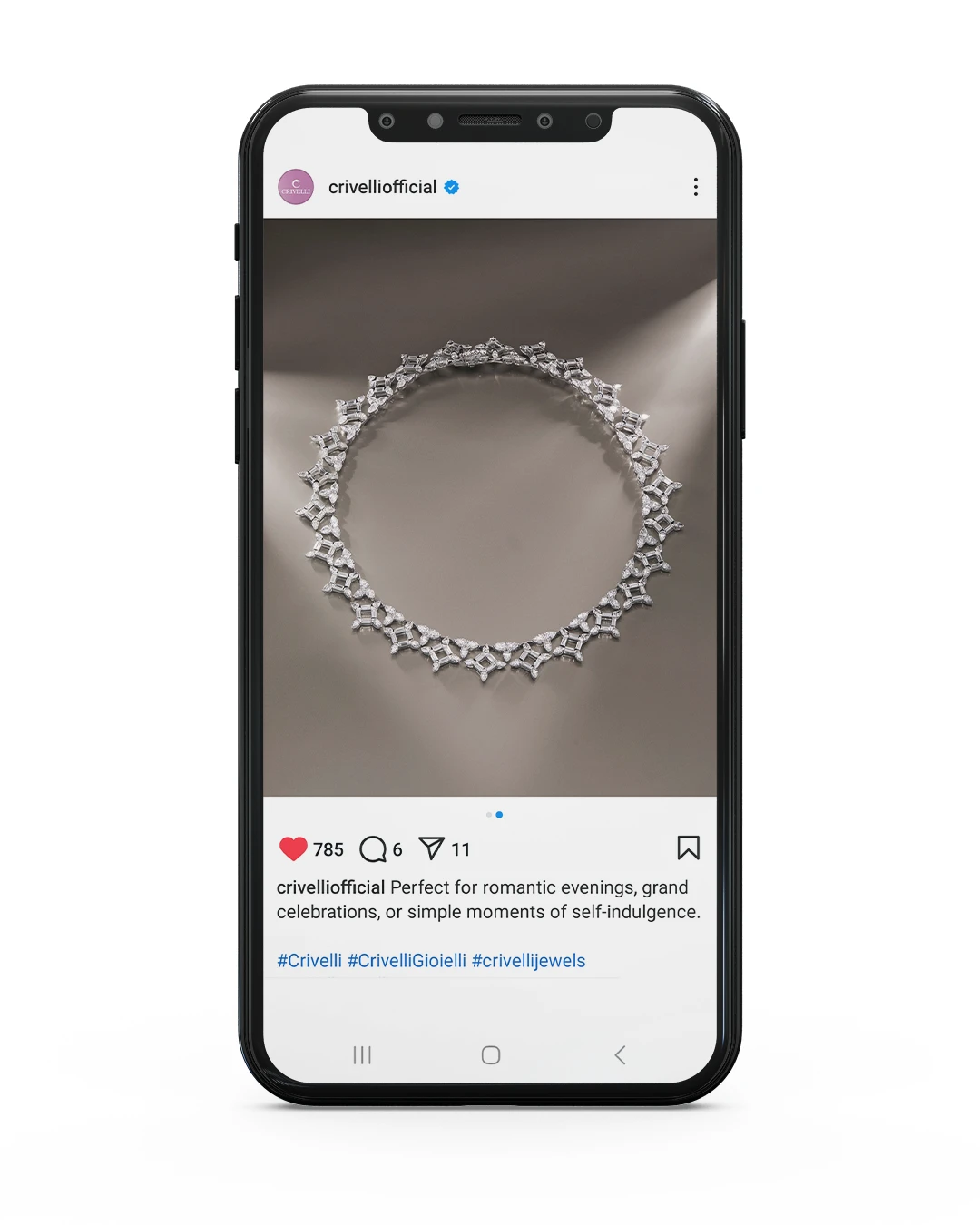 Fotografo di gioielli per campagna pubblicitaria su instagram