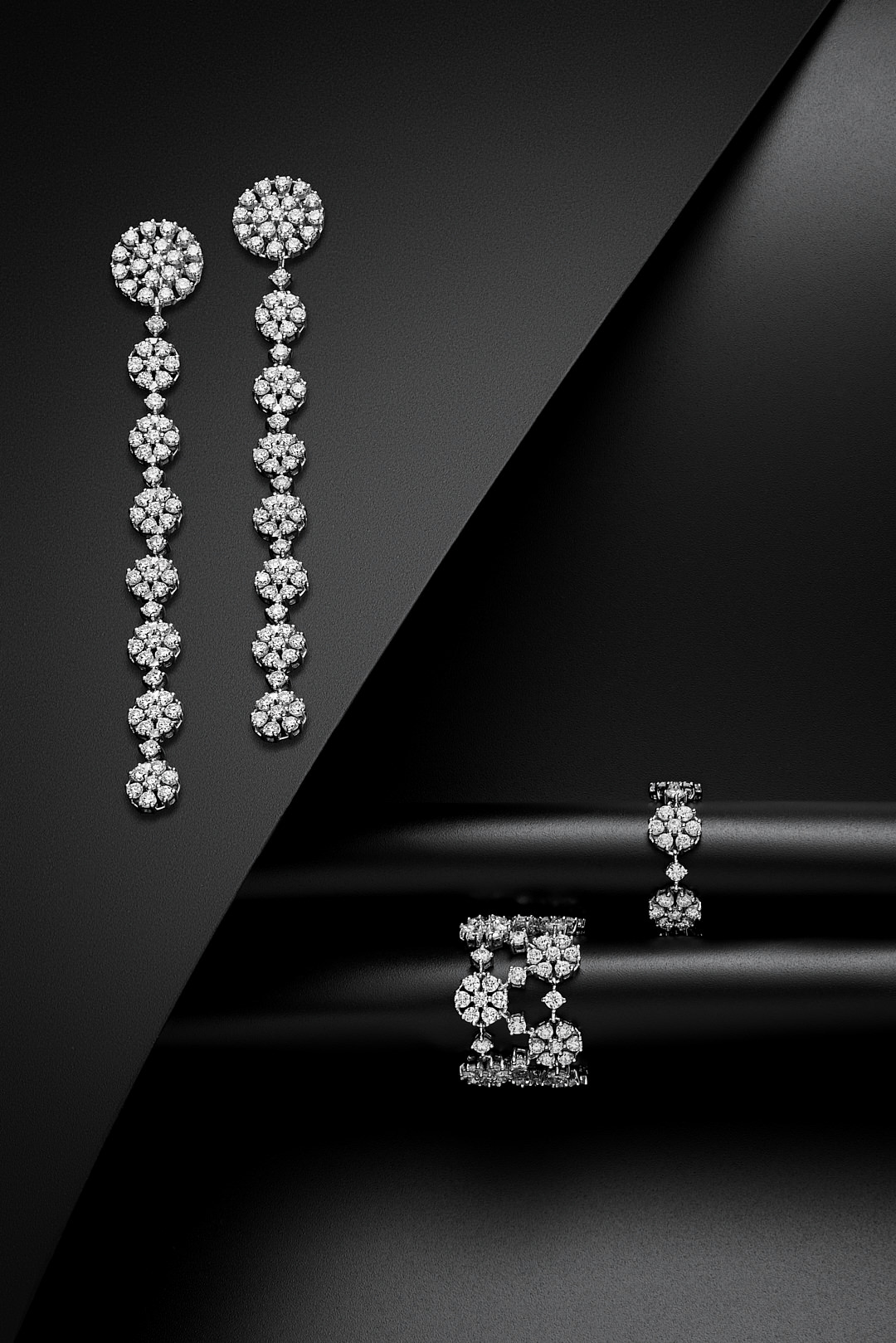 Fotografo professionale sill life di diamanti - Foto pubblicitarie per gioielli